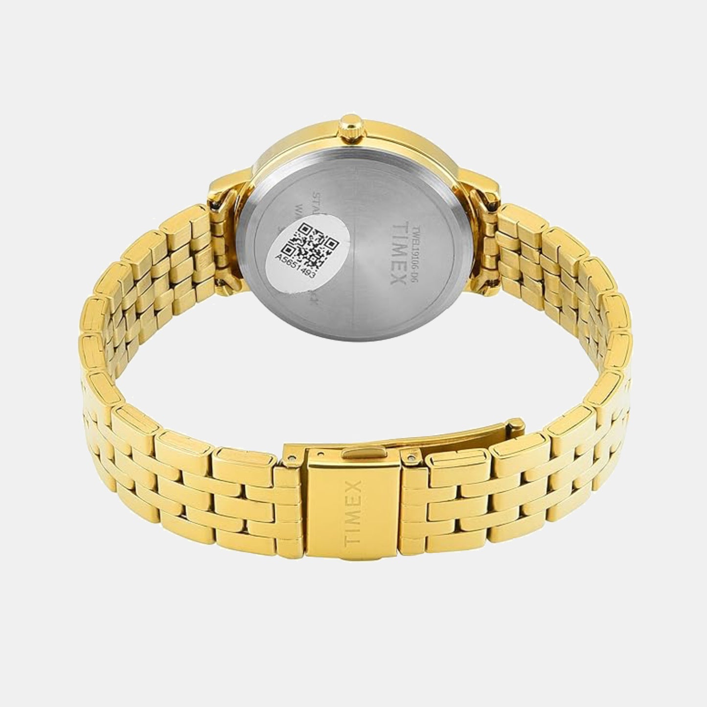 Fashion Women Quartz Green Dial Analog Stainless Steel Watch TWEL19106