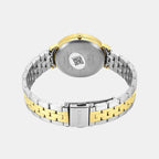 Fashion Women Quartz Green Dial Analog Stainless Steel Watch TWEL19107