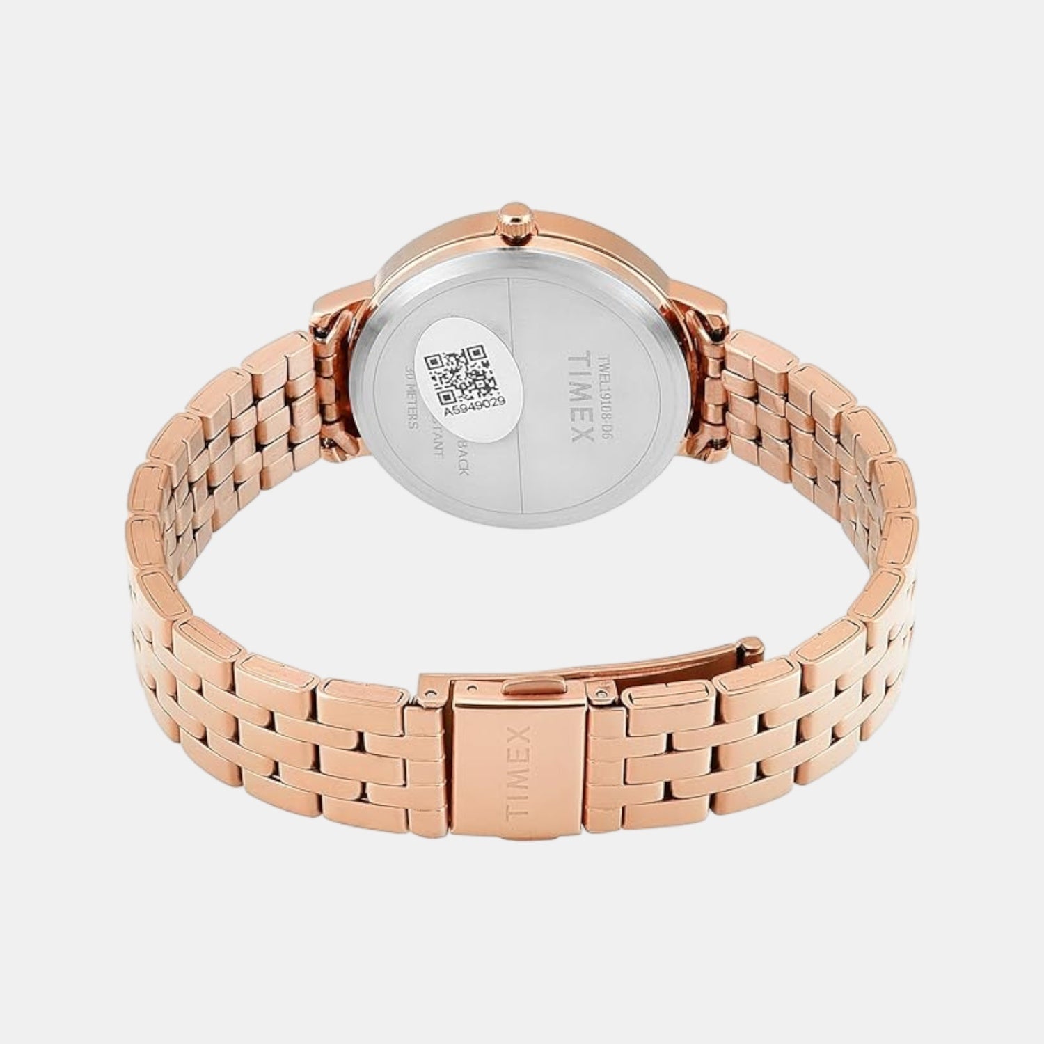 Women Quartz White Dial Analog Stainless Steel Watch TWEL19108