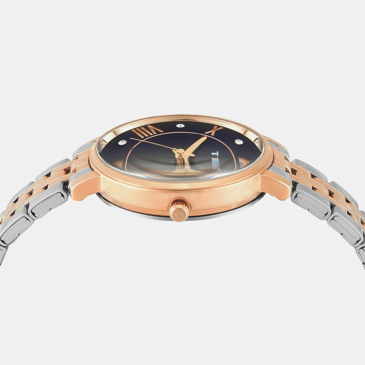 Trendline Women Quartz Blue Dial Analog Stainless Steel Watch TWEL19110