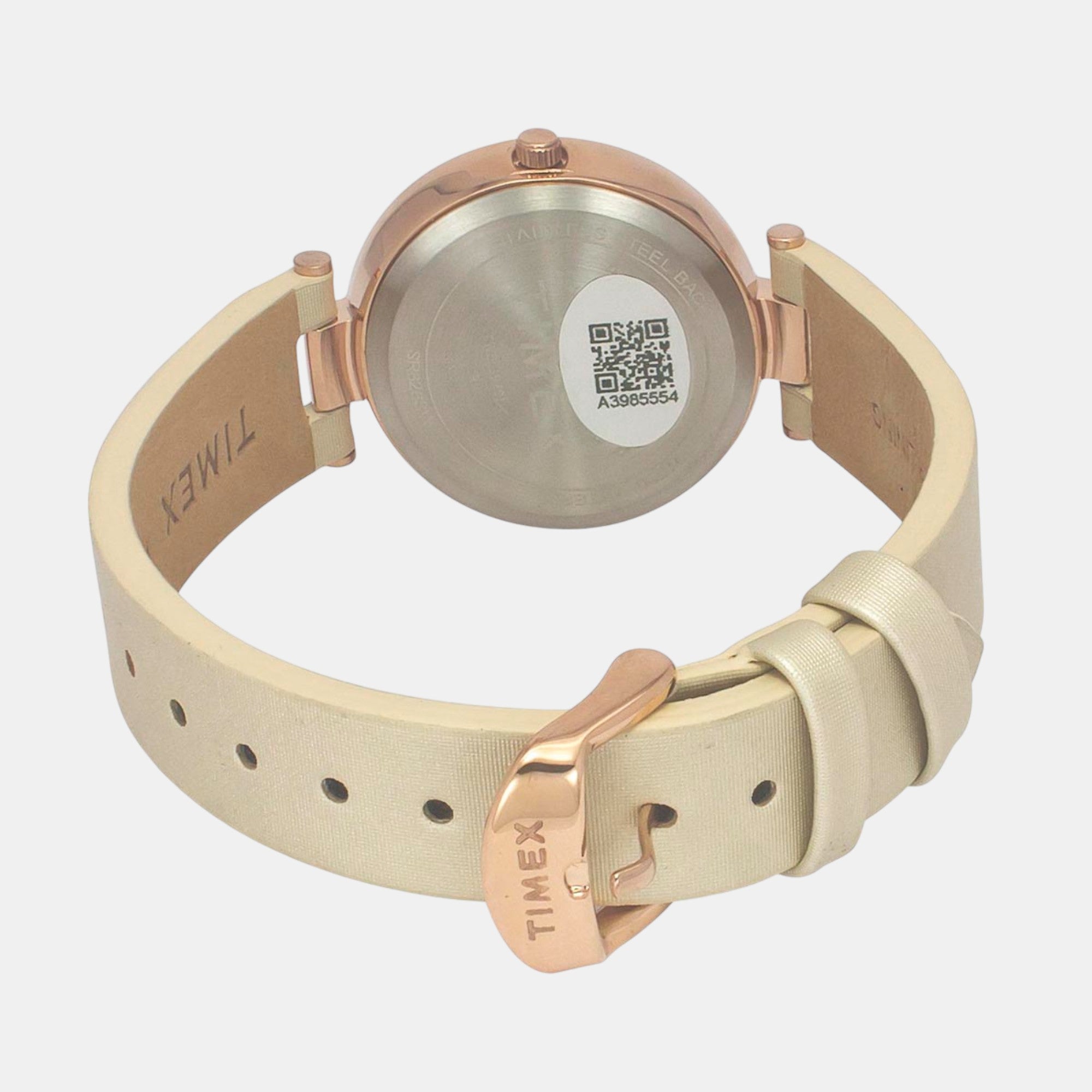 Fashion Women Quartz Orange Dial Analog Leather Watch TWEL19201