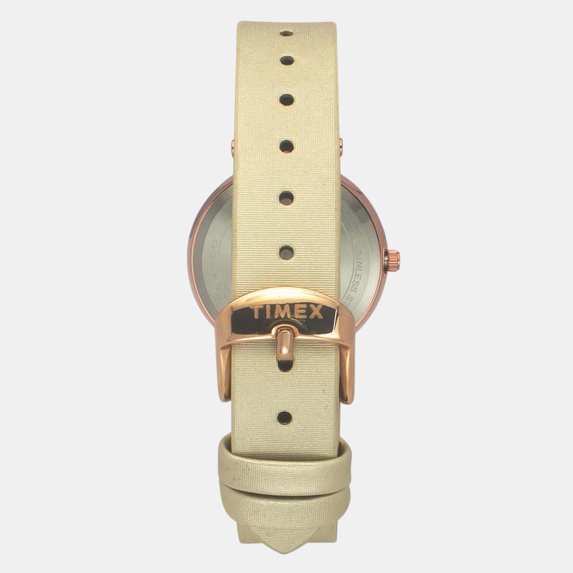 Fashion Women Quartz Orange Dial Analog Leather Watch TWEL19201