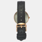 Fashion Women Quartz Black Dial Analog Leather Watch TWEL19203