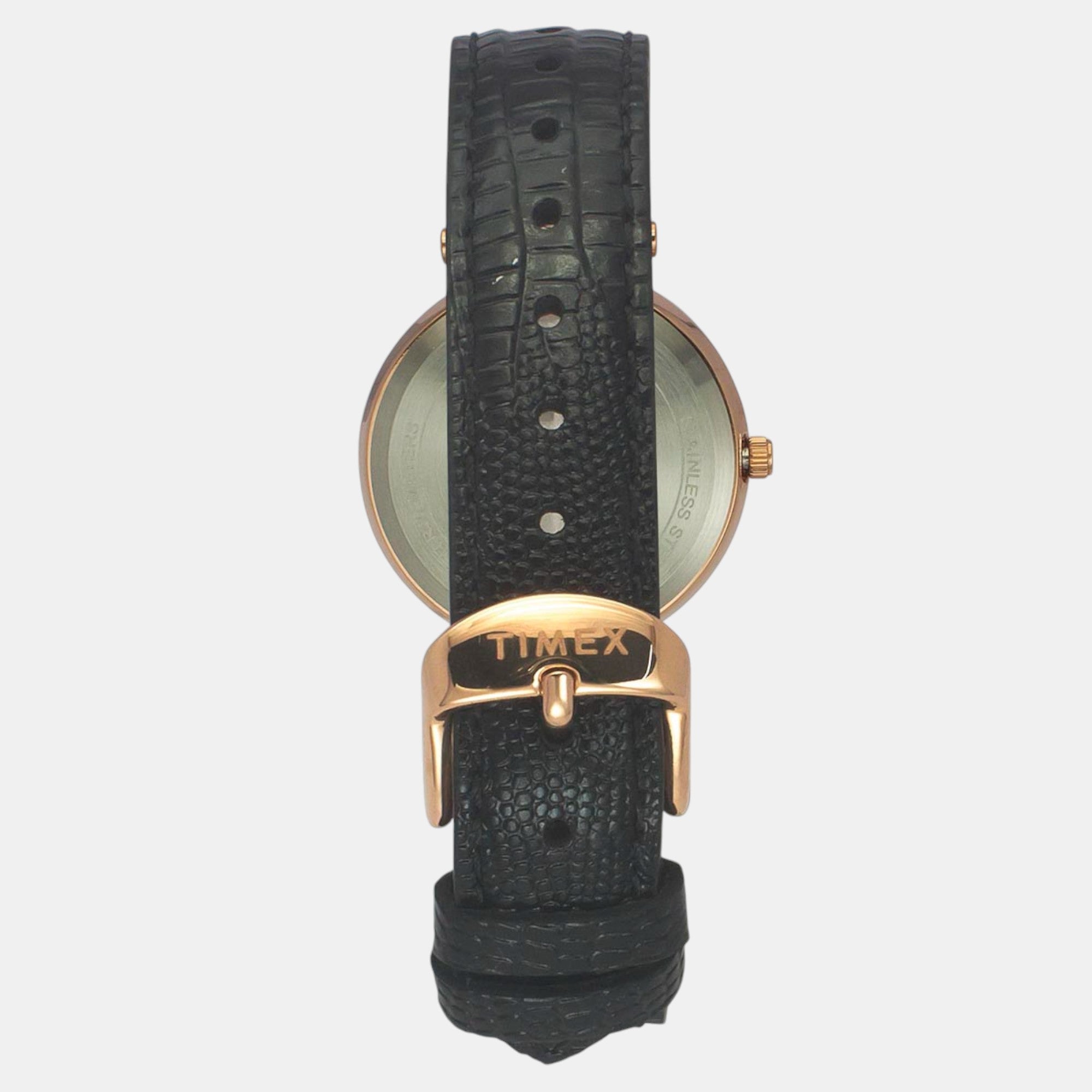 Fashion Women Quartz Black Dial Analog Leather Watch TWEL19203