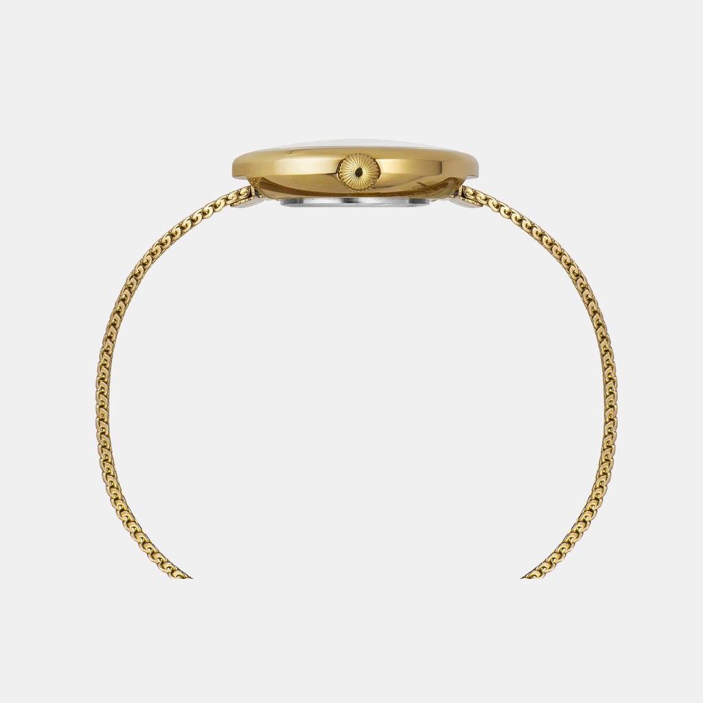 Fashion Women Quartz Blue Dial Analog Stainless Steel Watch TWEL19301