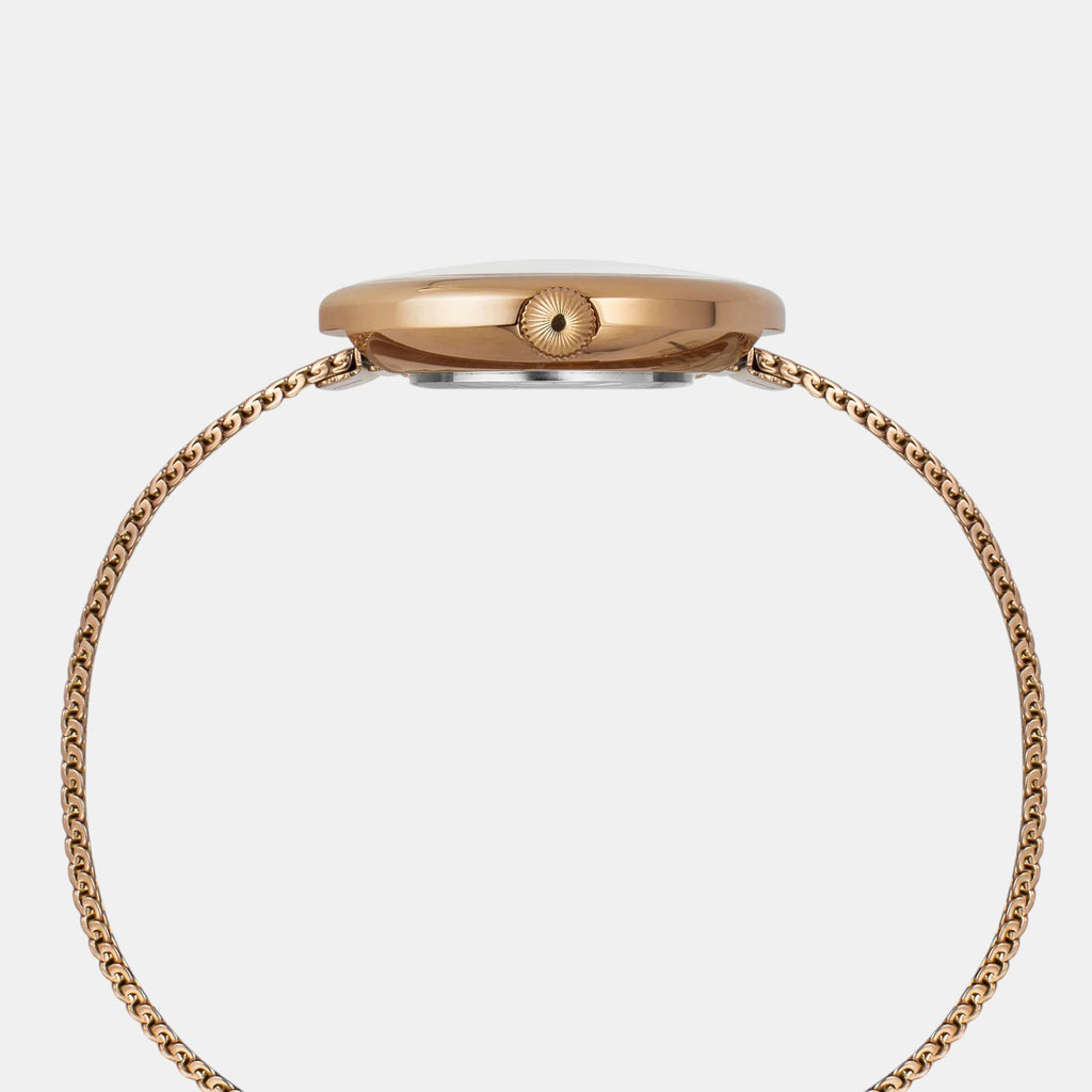 Fashion Women Quartz White Dial Analog Stainless Steel Watch TWEL19302