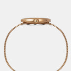 Fashion Women Quartz Black Dial Analog Stainless Steel Watch TWEL19303