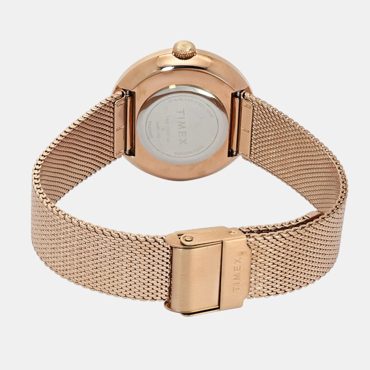 Trendline Women Quartz Pink Dial Analog Mesh Watch TWEL19304