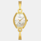 Fria Women Quartz Mother Of Pearl Dial Analog Brass Watch TWEL19701