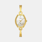 Fria Women Quartz Mother Of Pearl Dial Analog Brass Watch TWEL19701