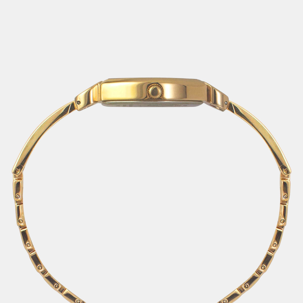 Fria Women Quartz Mother Of Pearl Dial Analog Brass Watch TWEL19701