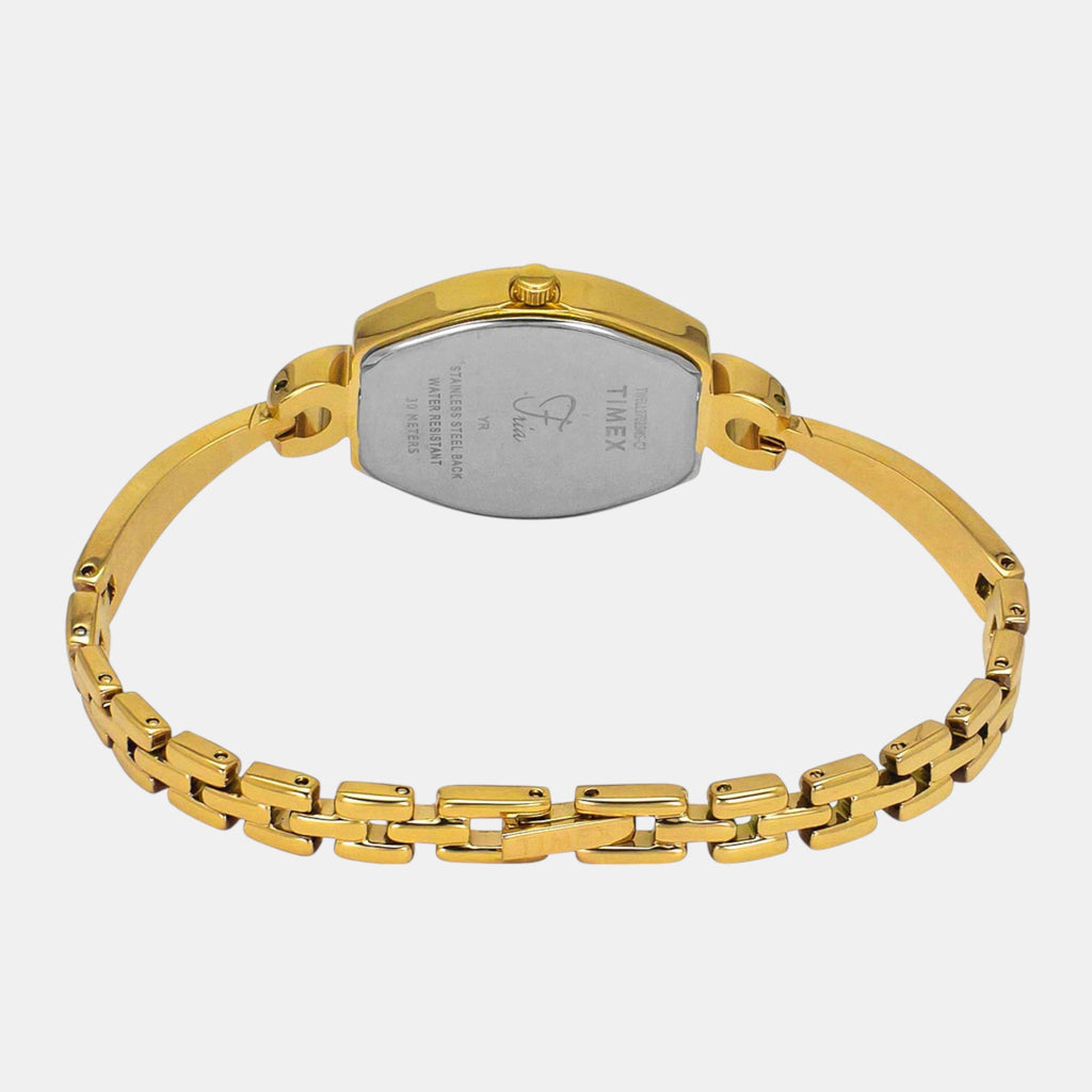 Fria Women Quartz Mother Of Pearl Dial Analog Brass Watch TWEL19701