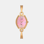 Fria Women Quartz Mother Of Pearl Dial Analog Brass Watch TWEL19702
