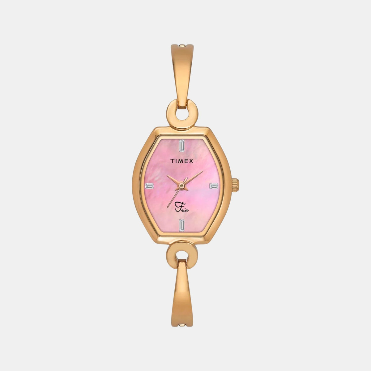Fria Women Quartz Mother Of Pearl Dial Analog Brass Watch TWEL19702