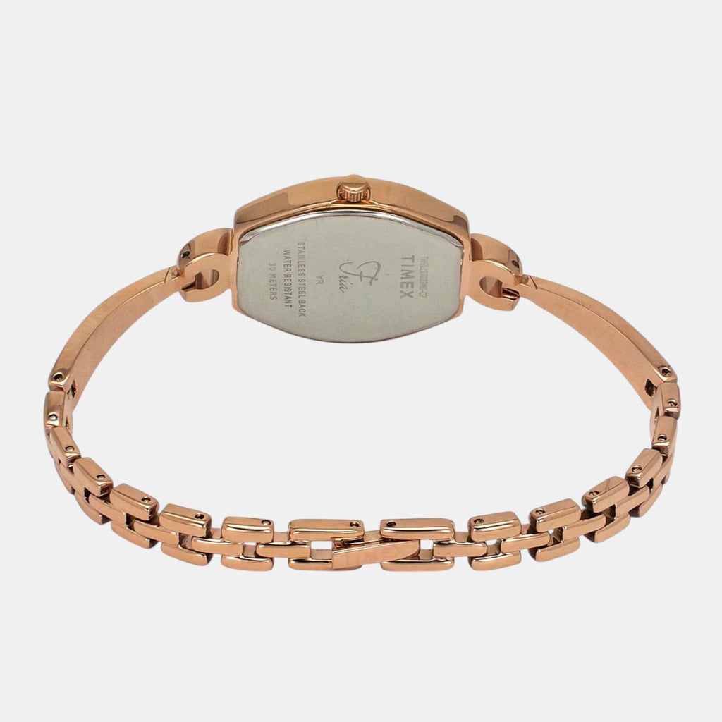 Fria Women Quartz Mother Of Pearl Dial Analog Brass Watch TWEL19702