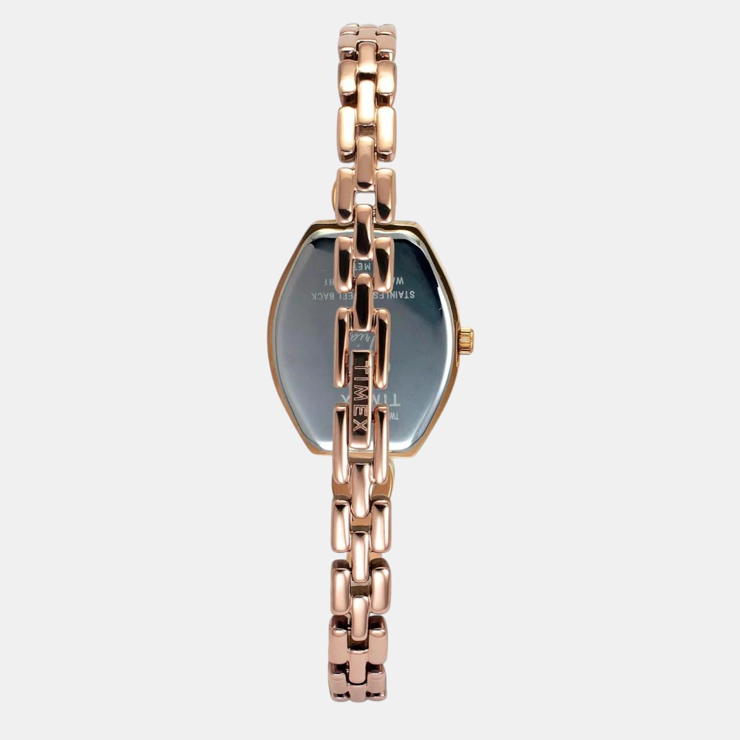 Fria Women Quartz Mother Of Pearl Dial Analog Brass Watch TWEL19702