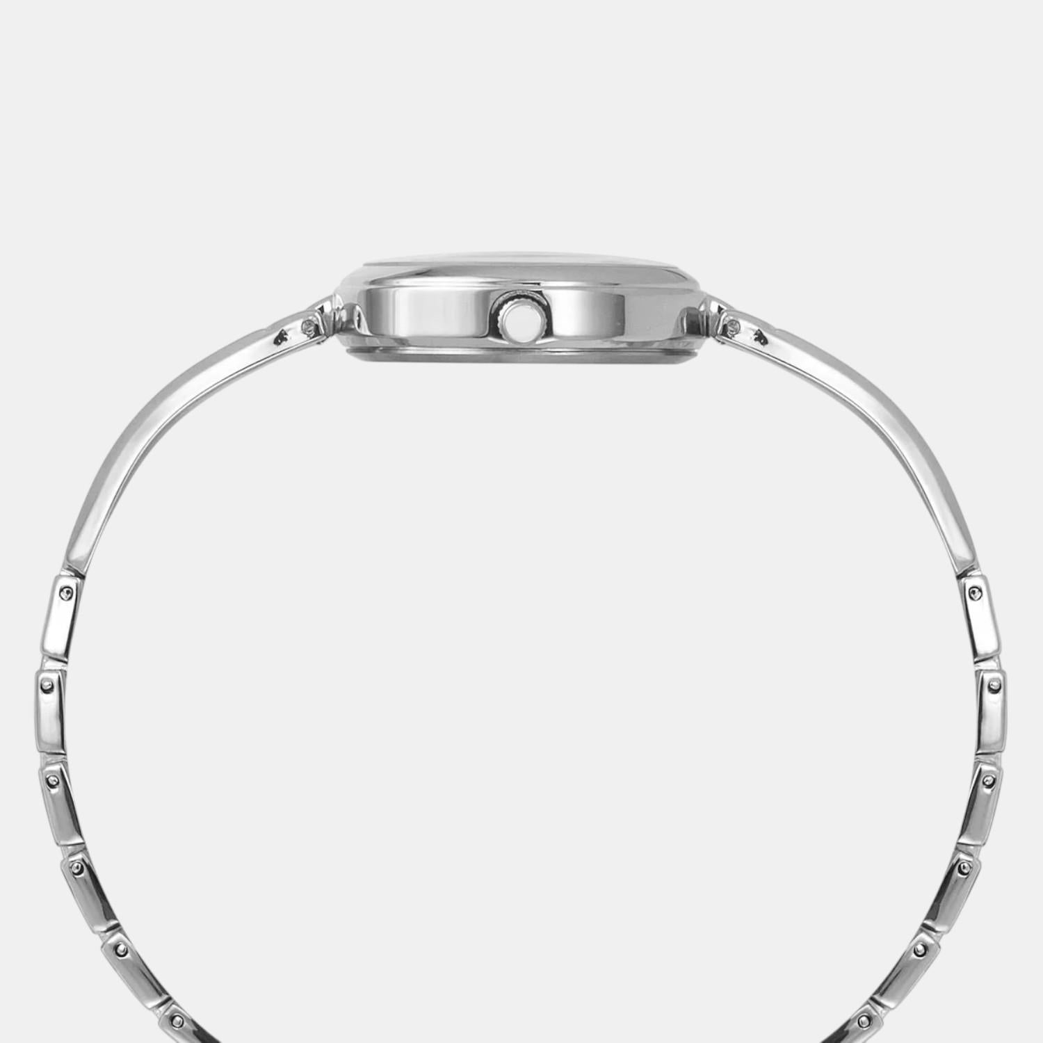 Fria Women Quartz Violet Dial Analog Brass Watch TWEL19800