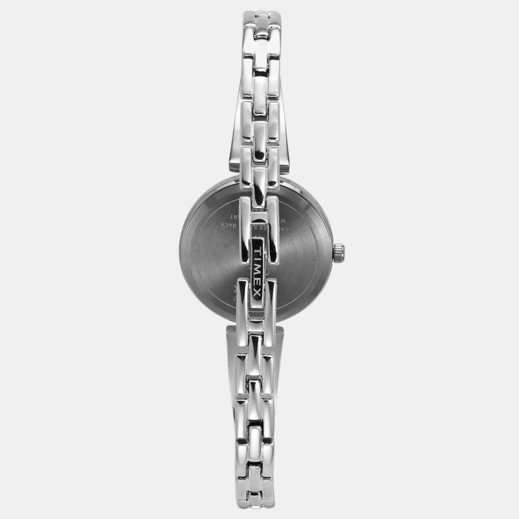 Fria Women Quartz Violet Dial Analog Brass Watch TWEL19800