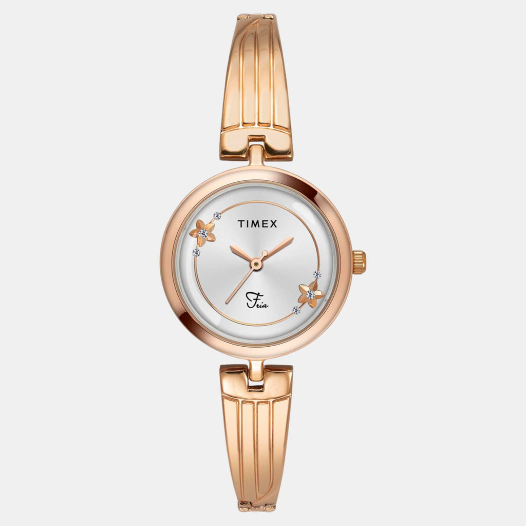 Fria Women Quartz Dial Analog Brass Watch TWEL19802