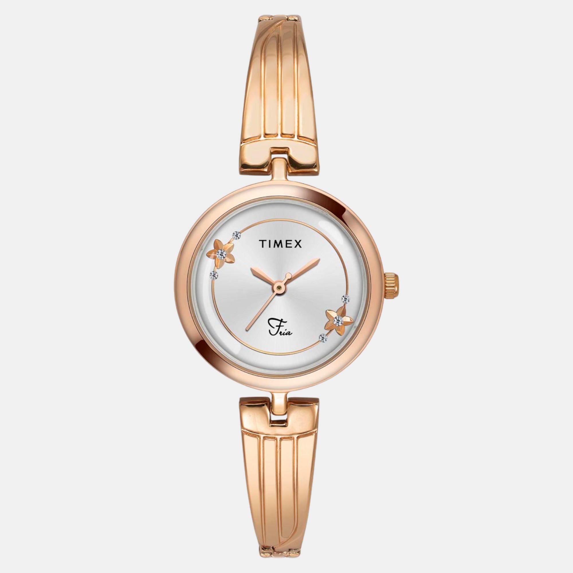 Fria Women Quartz Dial Analog Brass Watch TWEL19802