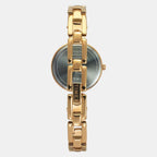 Fria Women Quartz Green Dial Analog Brass Watch TWEL19900