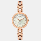 Fria Women Quartz Mother Of Pearl Dial Analog Brass Watch TWEL19902