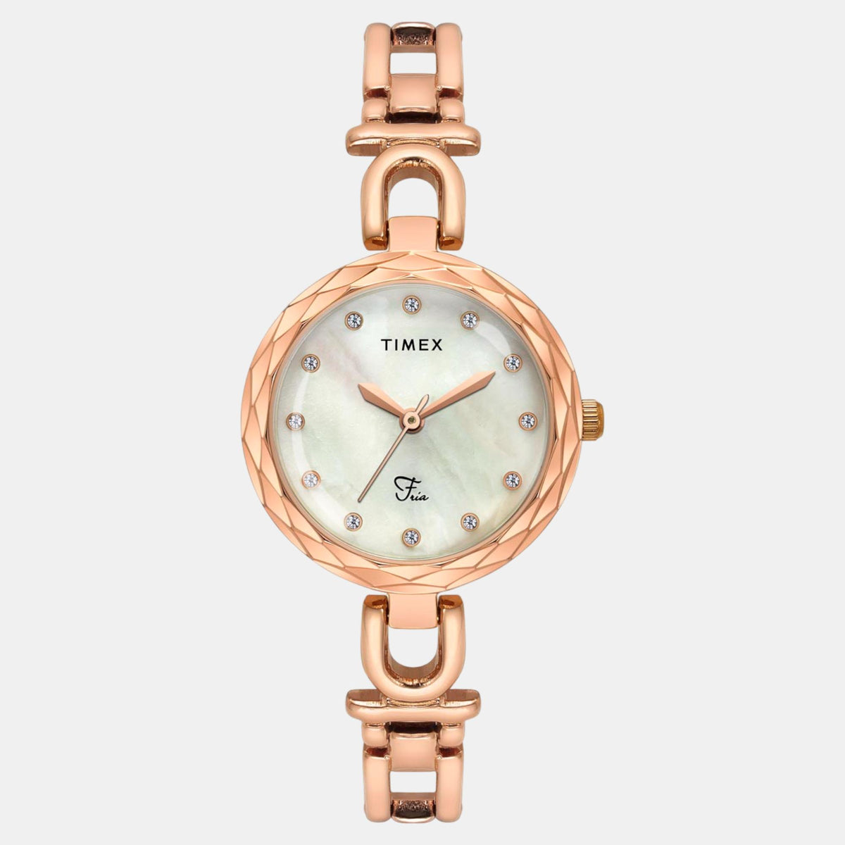 Fria Women Quartz Mother Of Pearl Dial Analog Brass Watch TWEL19902