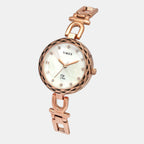 Fria Women Quartz Mother Of Pearl Dial Analog Brass Watch TWEL19902