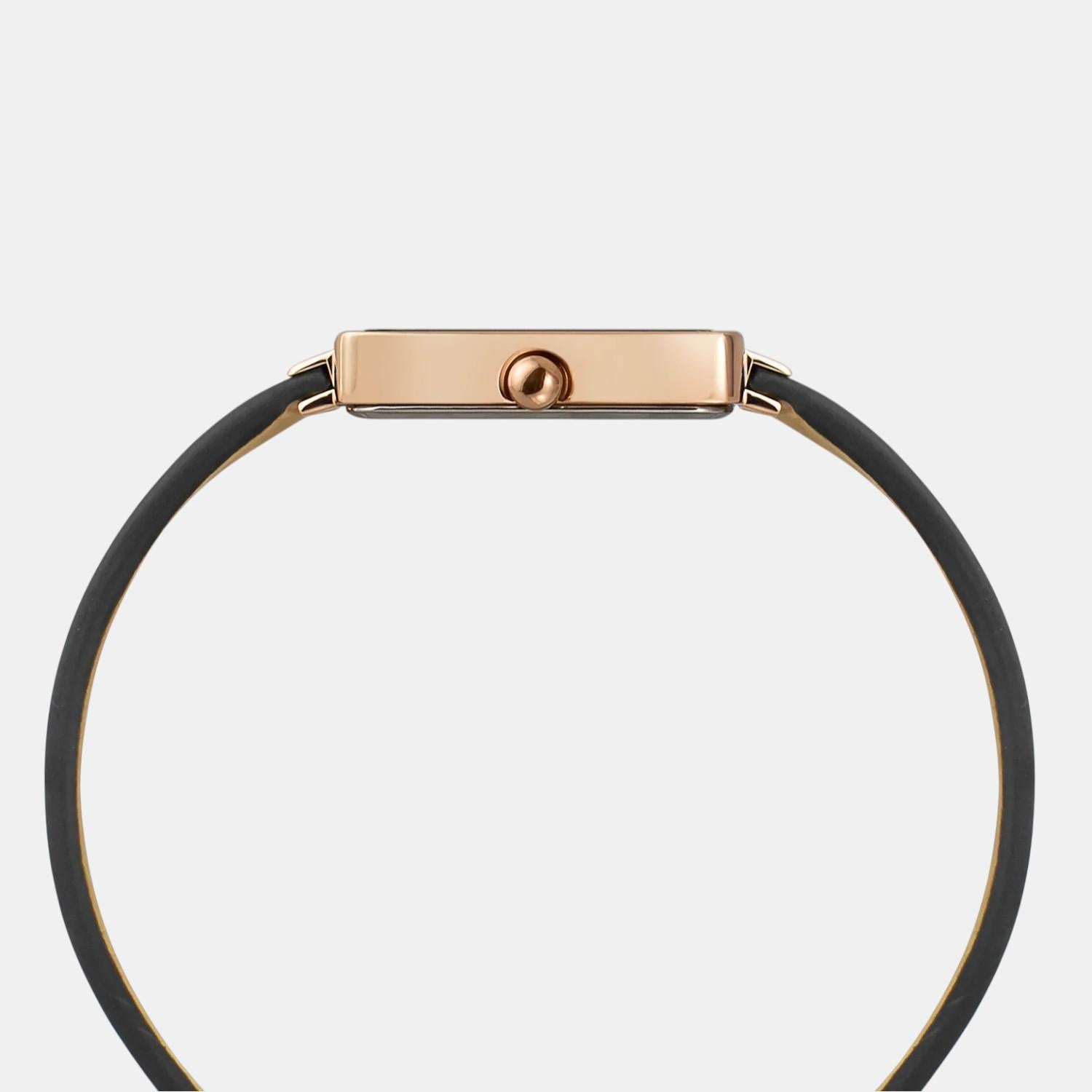 Fashion Women Quartz Green Dial Analog Leather Watch TWEL20702