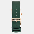 Fashion Women Quartz Green Dial Analog Leather Watch TWEL20702