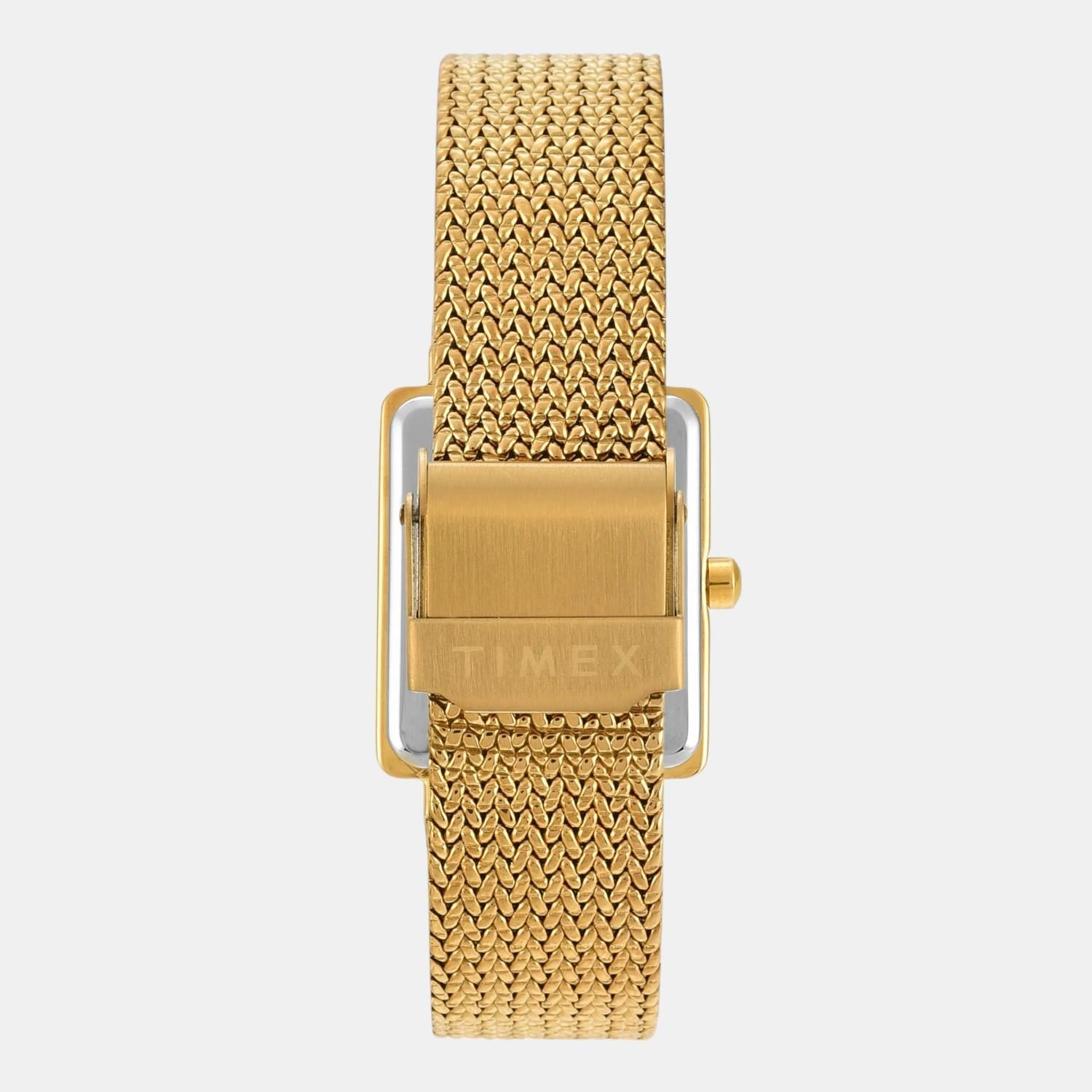 Fashion Women Quartz Mother Of Pearl Dial Analog Stainless Steel Watch TWEL20703