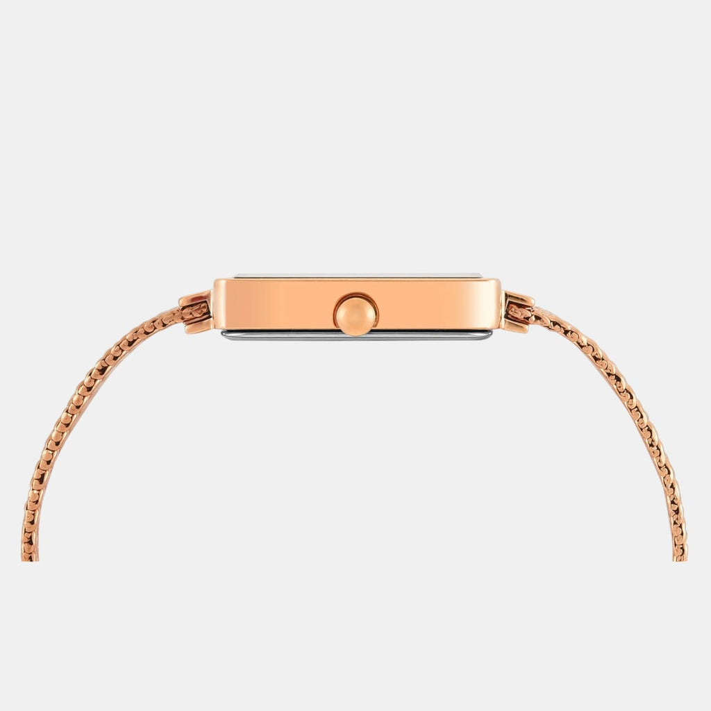 Fashion Women Quartz Mother Of Pearl Dial Analog Stainless Steel Watch TWEL20704