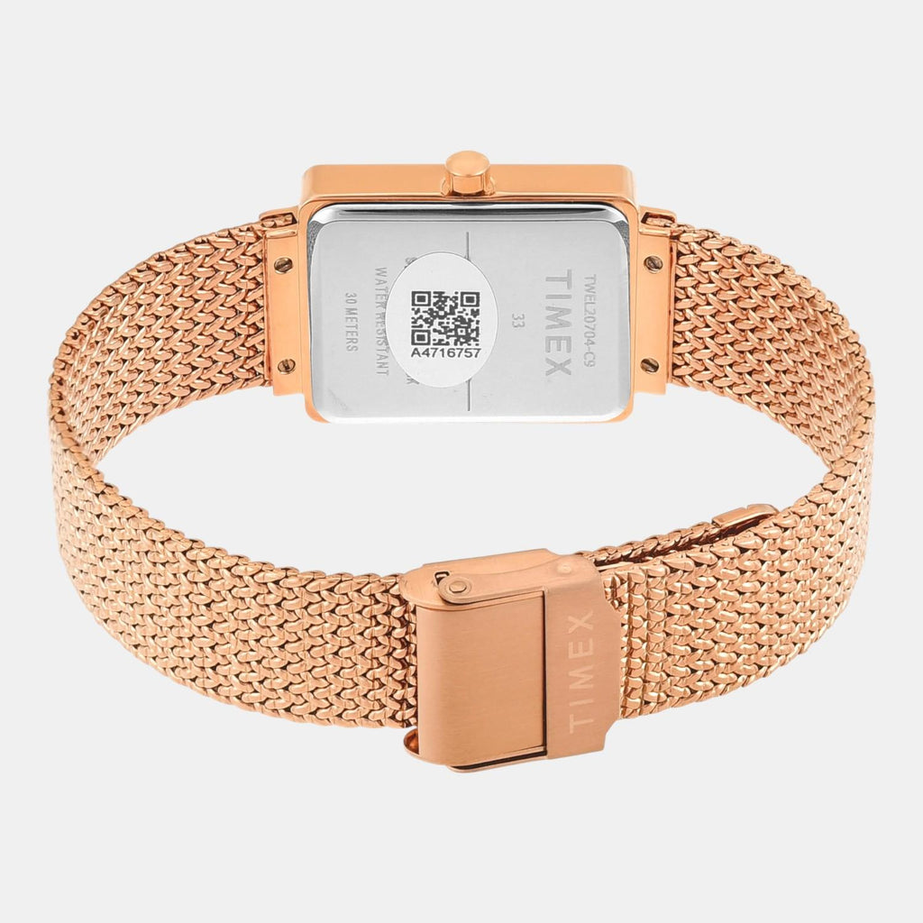 Fashion Women Quartz Mother Of Pearl Dial Analog Stainless Steel Watch TWEL20704