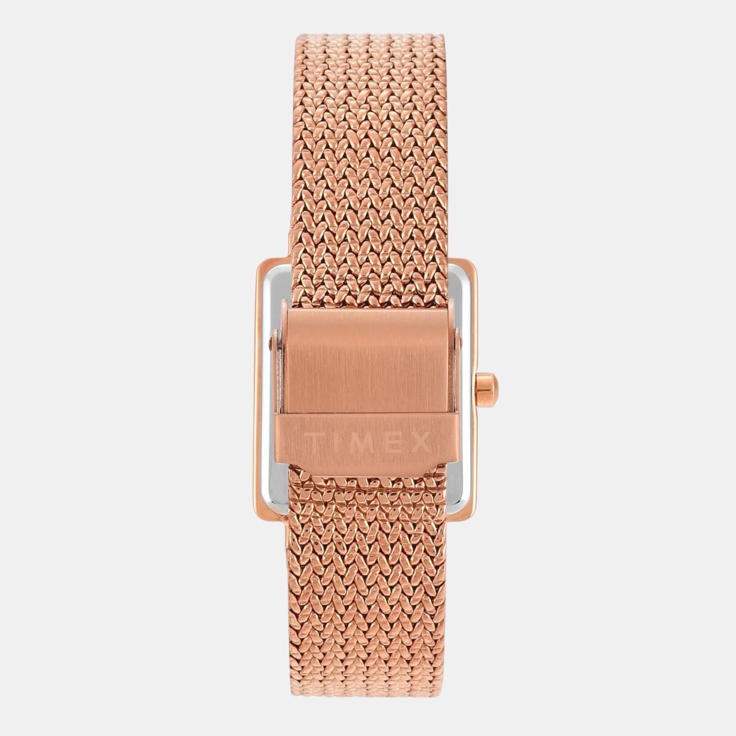 Fashion Women Quartz Mother Of Pearl Dial Analog Stainless Steel Watch TWEL20704