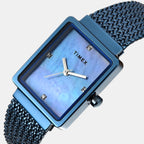 Fashion Women Quartz Mother Of Pearl Dial Analog Stainless Steel Watch TWEL20705