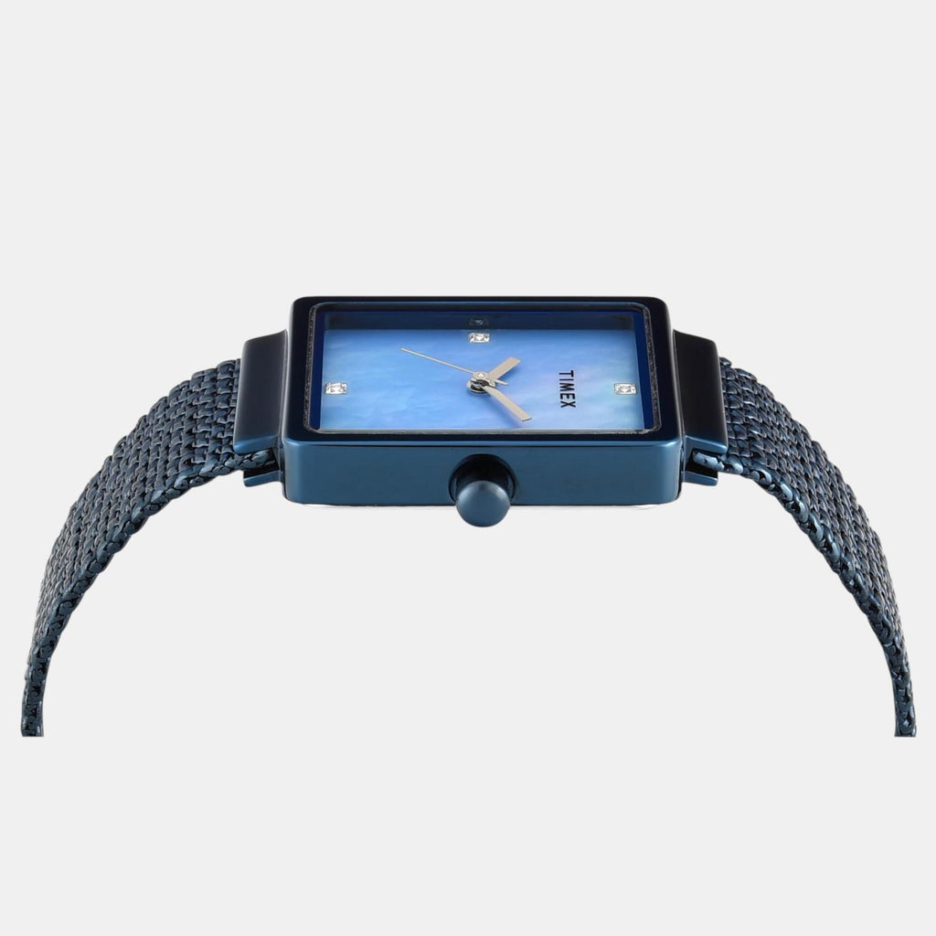 Fashion Women Quartz Mother Of Pearl Dial Analog Stainless Steel Watch TWEL20705