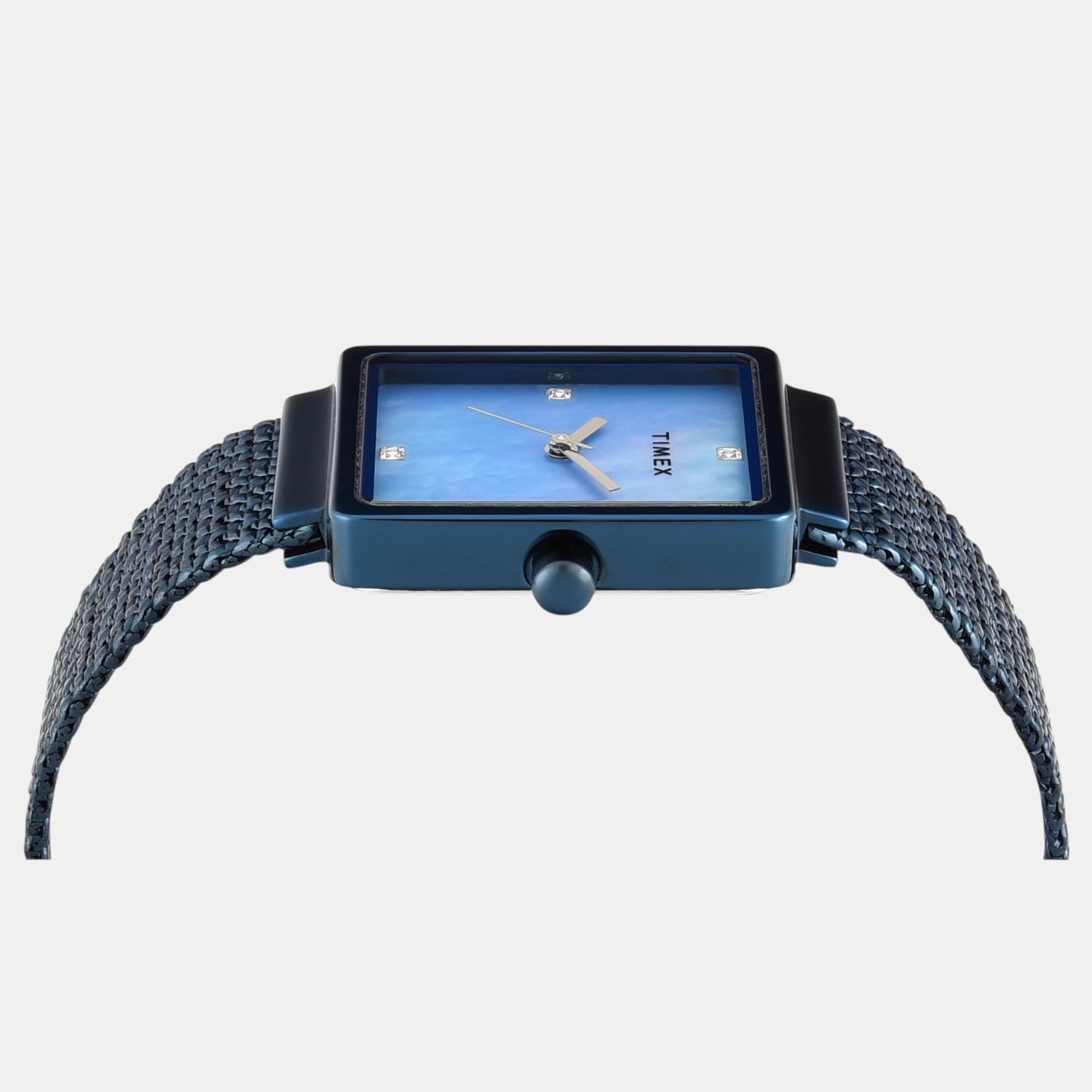 Fashion Women Quartz Mother Of Pearl Dial Analog Stainless Steel Watch TWEL20705