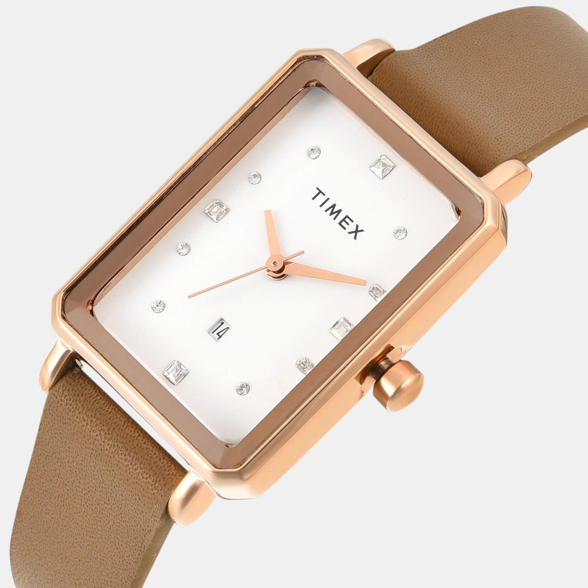 Trendline Women Quartz White Dial Analog Leather Watch TWEL20800