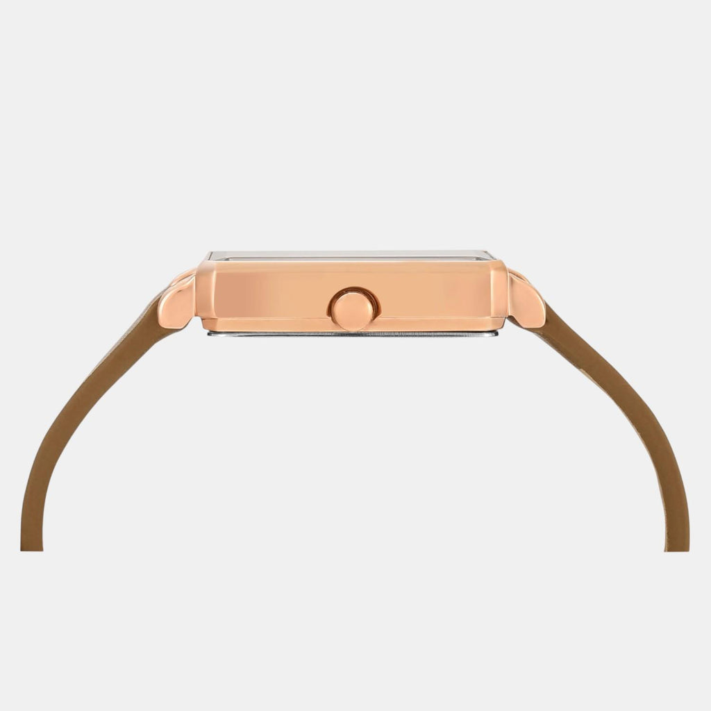 Fashion Women Quartz White Dial Analog Leather Watch TWEL20800