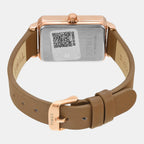 Fashion Women Quartz White Dial Analog Leather Watch TWEL20800