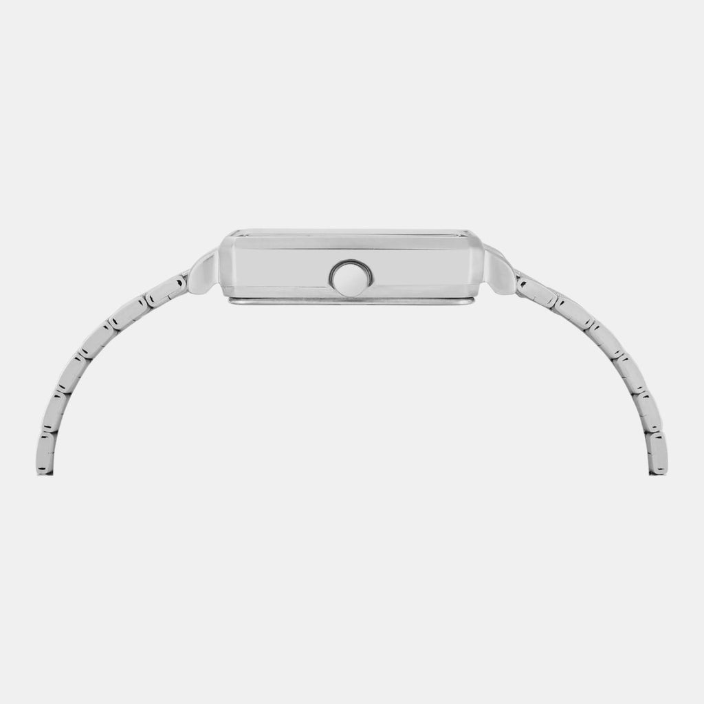 Fashion Women Quartz Pink Dial Analog Stainless Steel Watch TWEL20801