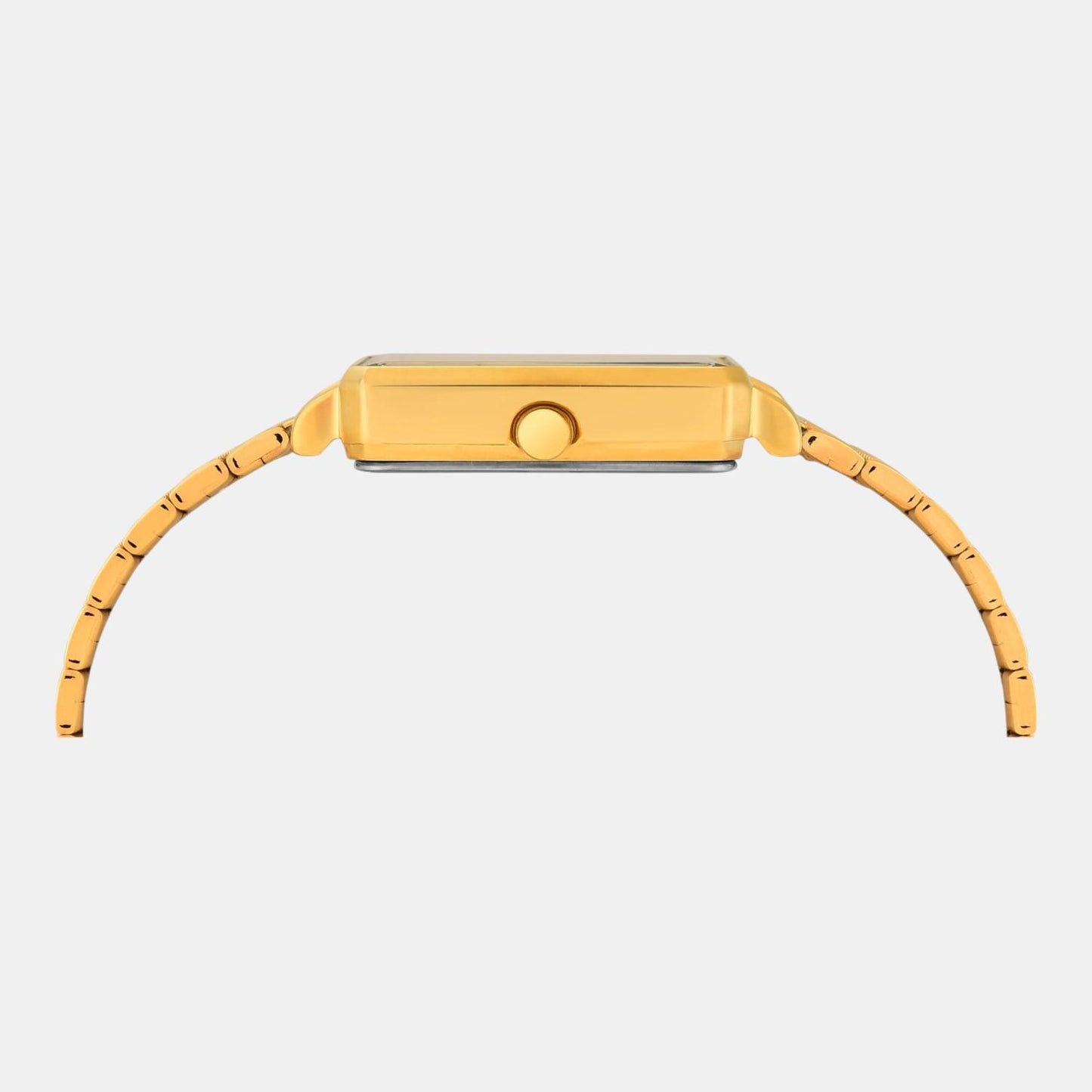 Fashion Women Quartz Green Dial Analog Stainless Steel Watch TWEL20802