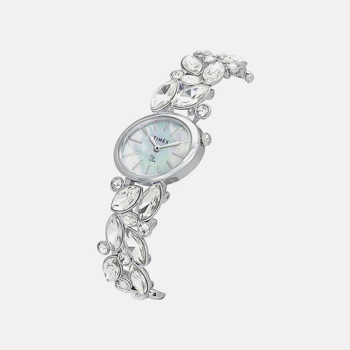 Fria Women Quartz Mother Of Pearl Dial Analog Brass Watch TWEL20900