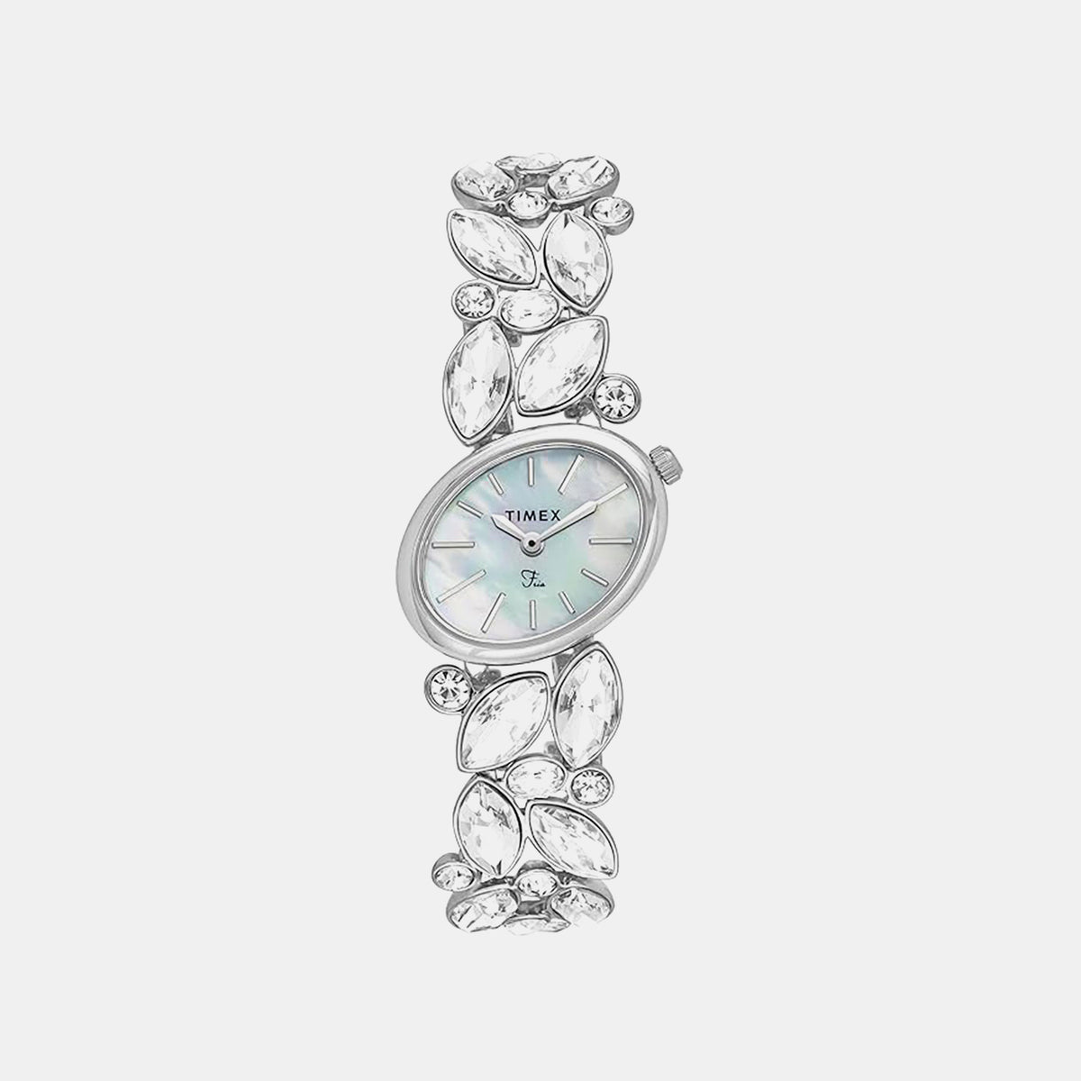 Fria Women Quartz Mother Of Pearl Dial Analog Brass Watch TWEL20900