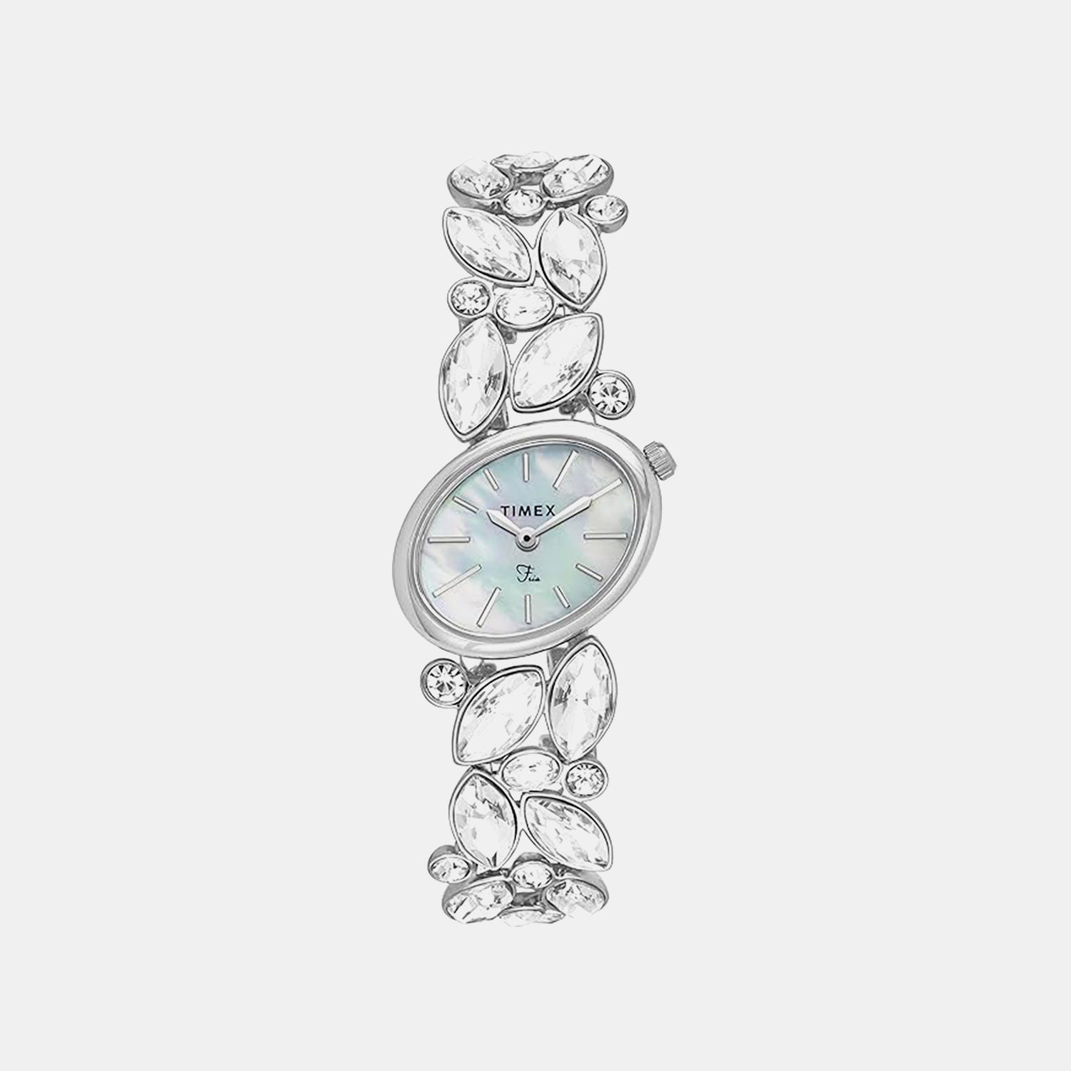 Fria Women Quartz Mother Of Pearl Dial Analog Brass Watch TWEL20900