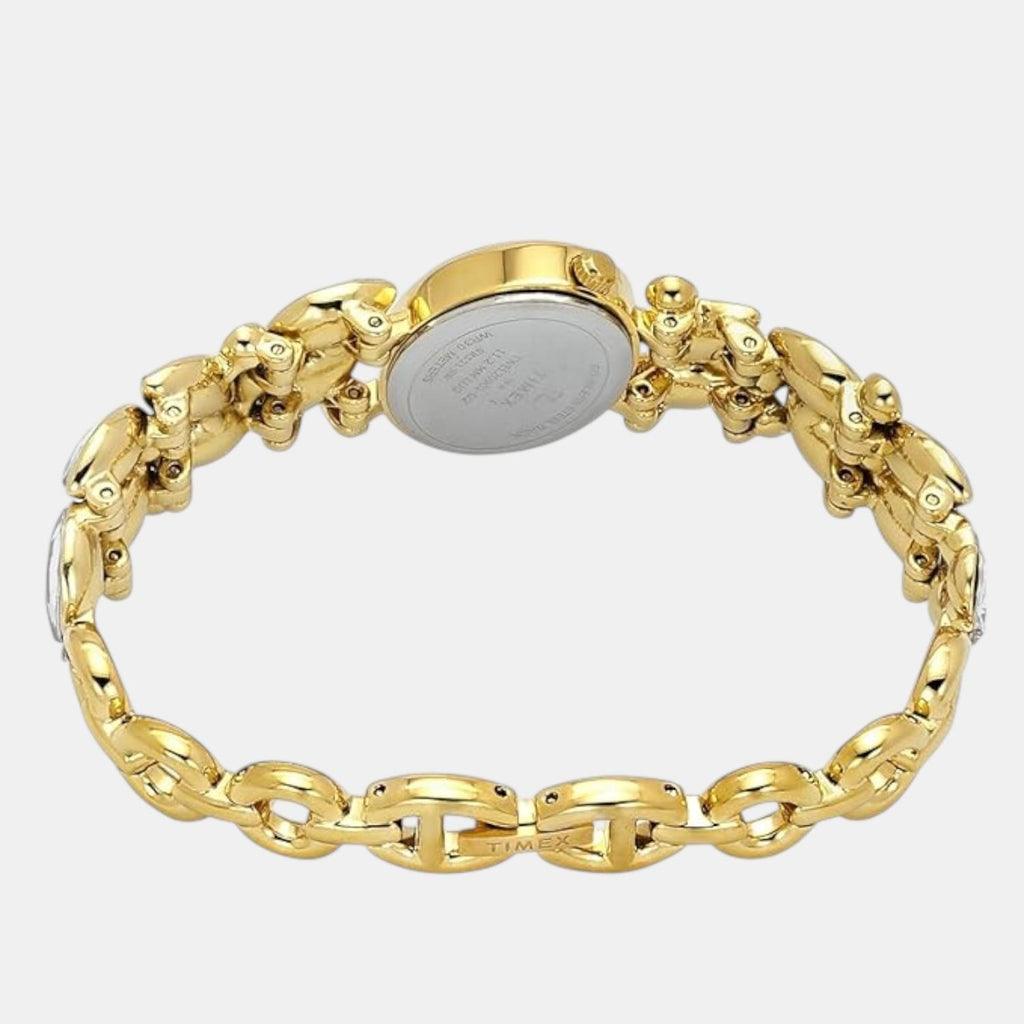 Fria Women Quartz Mother Of Pearl Dial Analog Brass Watch TWEL20901