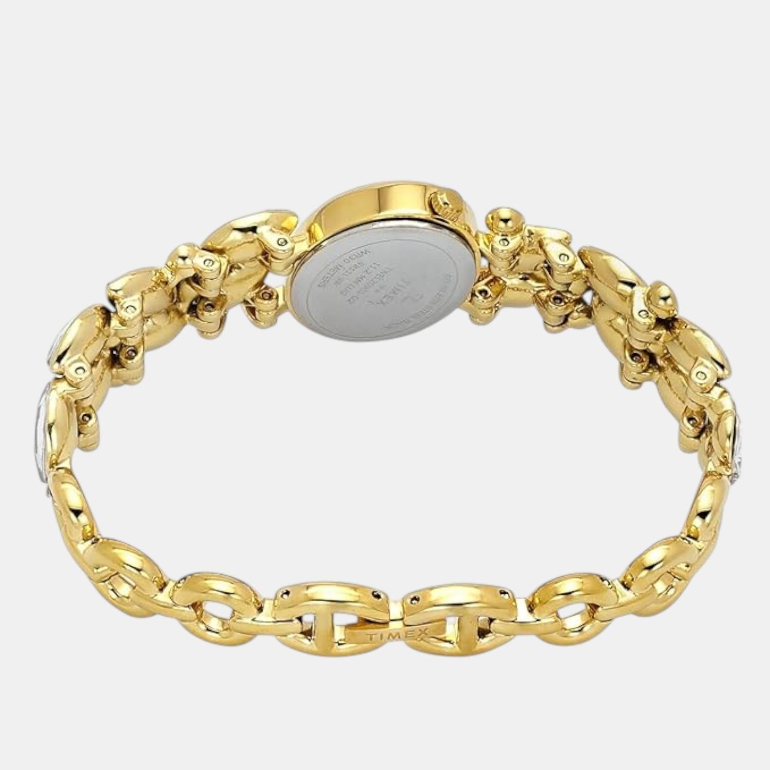 Fria Women Quartz Mother Of Pearl Dial Analog Brass Watch TWEL20901