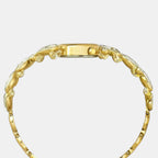 Fria Women Quartz Mother Of Pearl Dial Analog Brass Watch TWEL20901