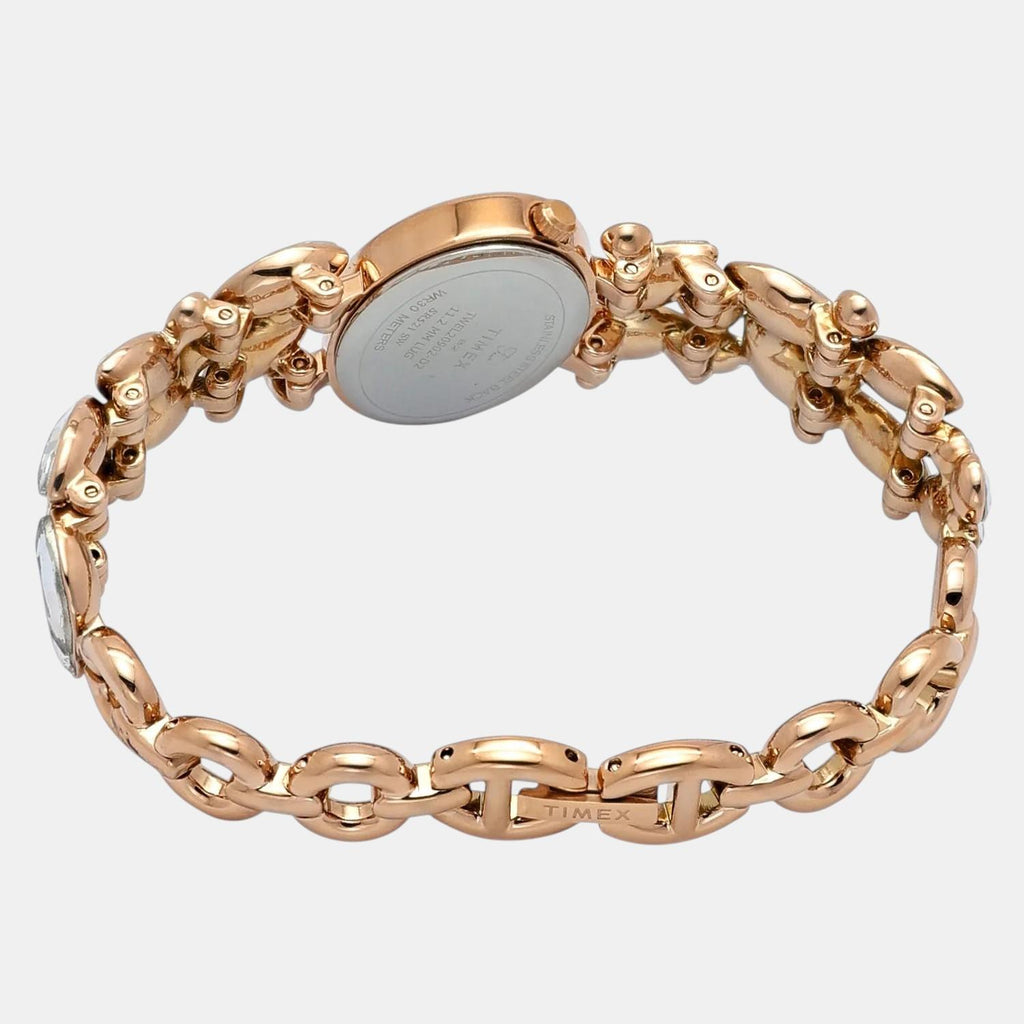 Fria Women Quartz Mother Of Pearl Dial Analog Brass Watch TWEL20902