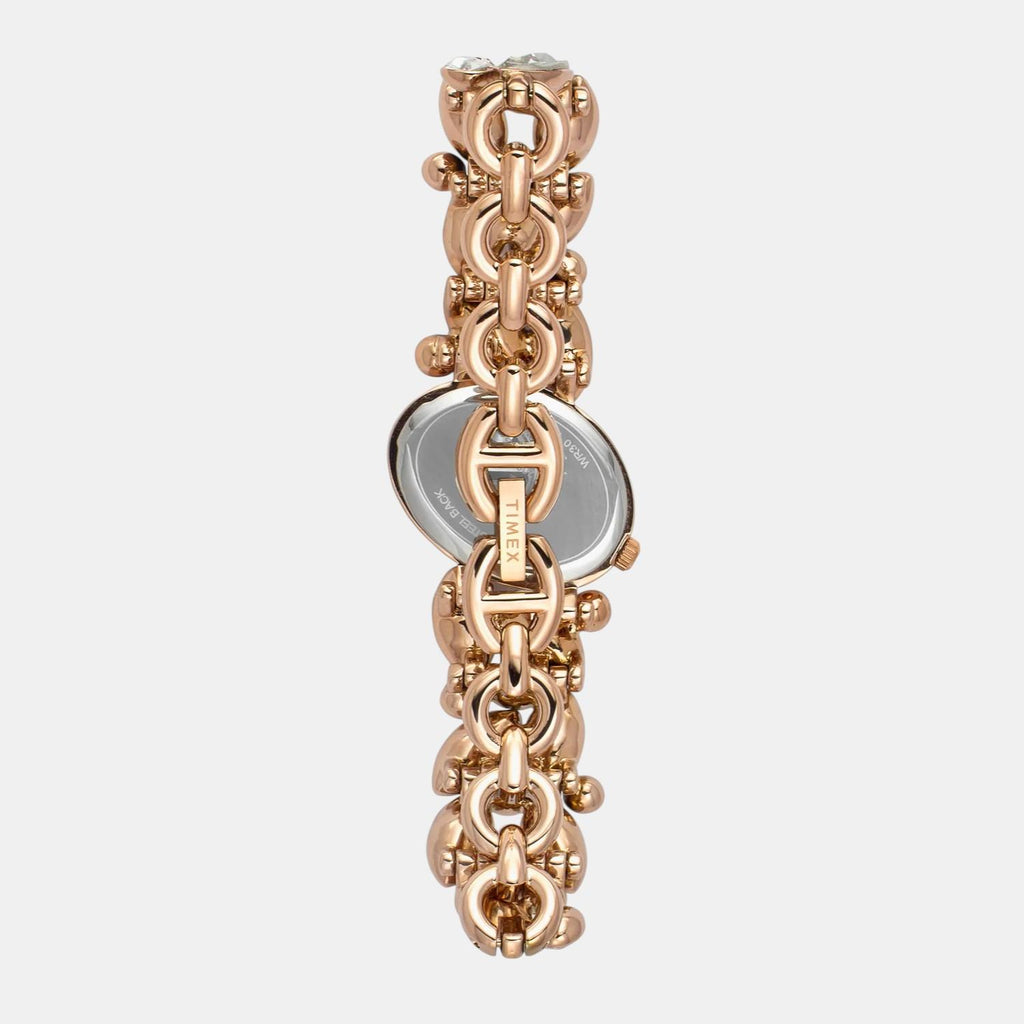 Fria Women Quartz Mother Of Pearl Dial Analog Brass Watch TWEL20902